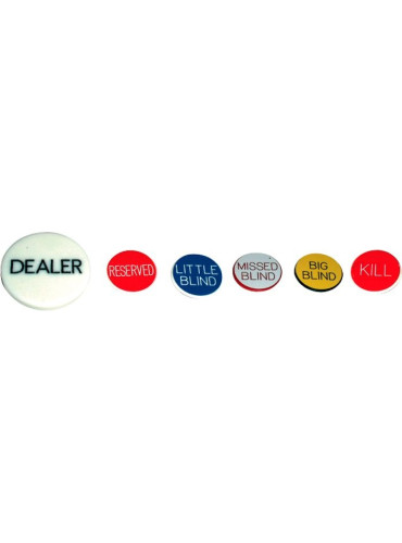 Poker - Dealer Buttons Set