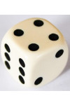 Dice 18mm Ivory colored