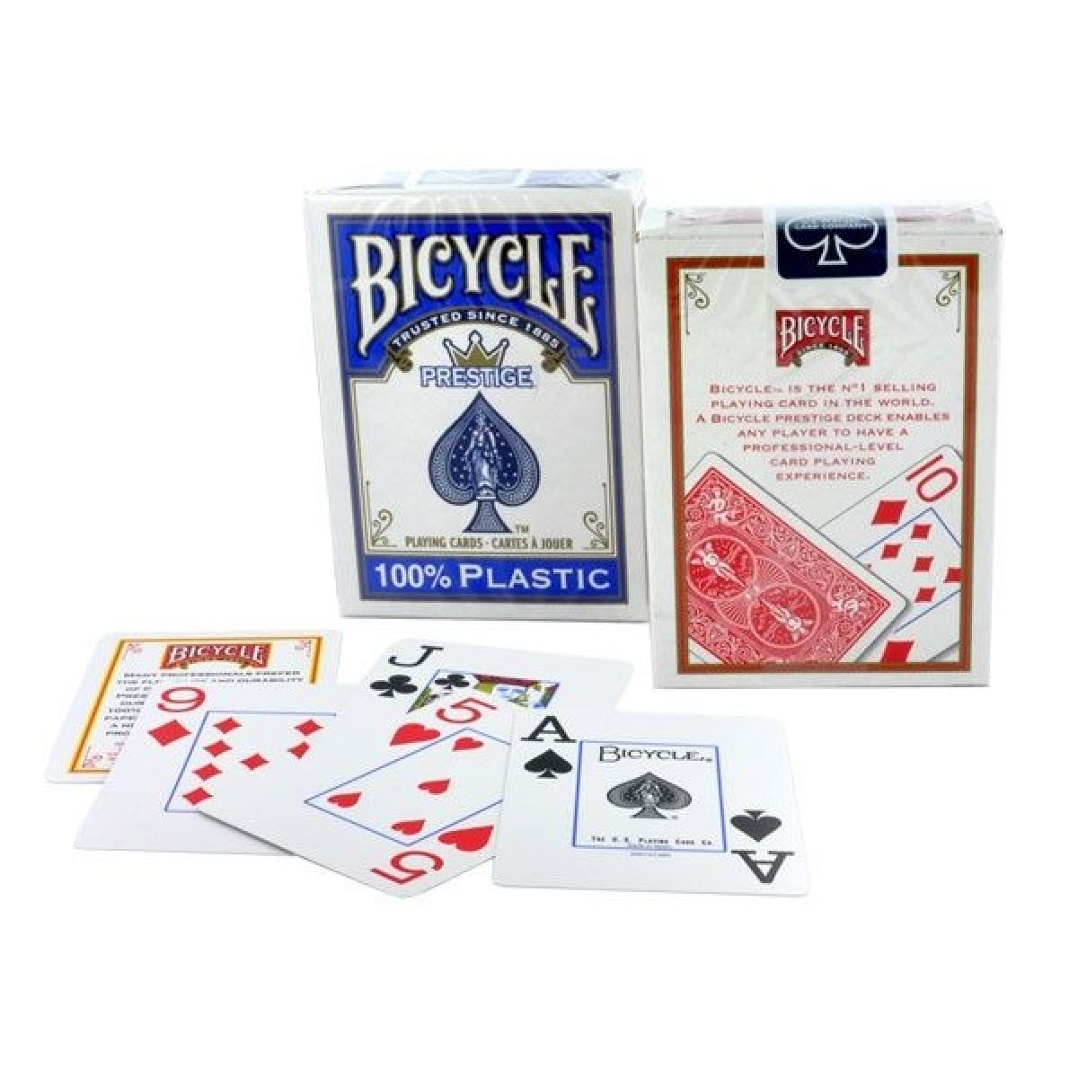 steeg bescherming draagbaar Pokerkaarten Bicycle Prestige Rood kopen op Amusement.be