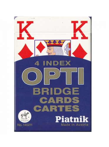 Kaartspel OPTI Bridge Piatnik - blauw